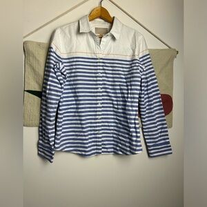 Banana republic Oxford Shirt Women’s Cotton long Sleeve top M western Cowgirl